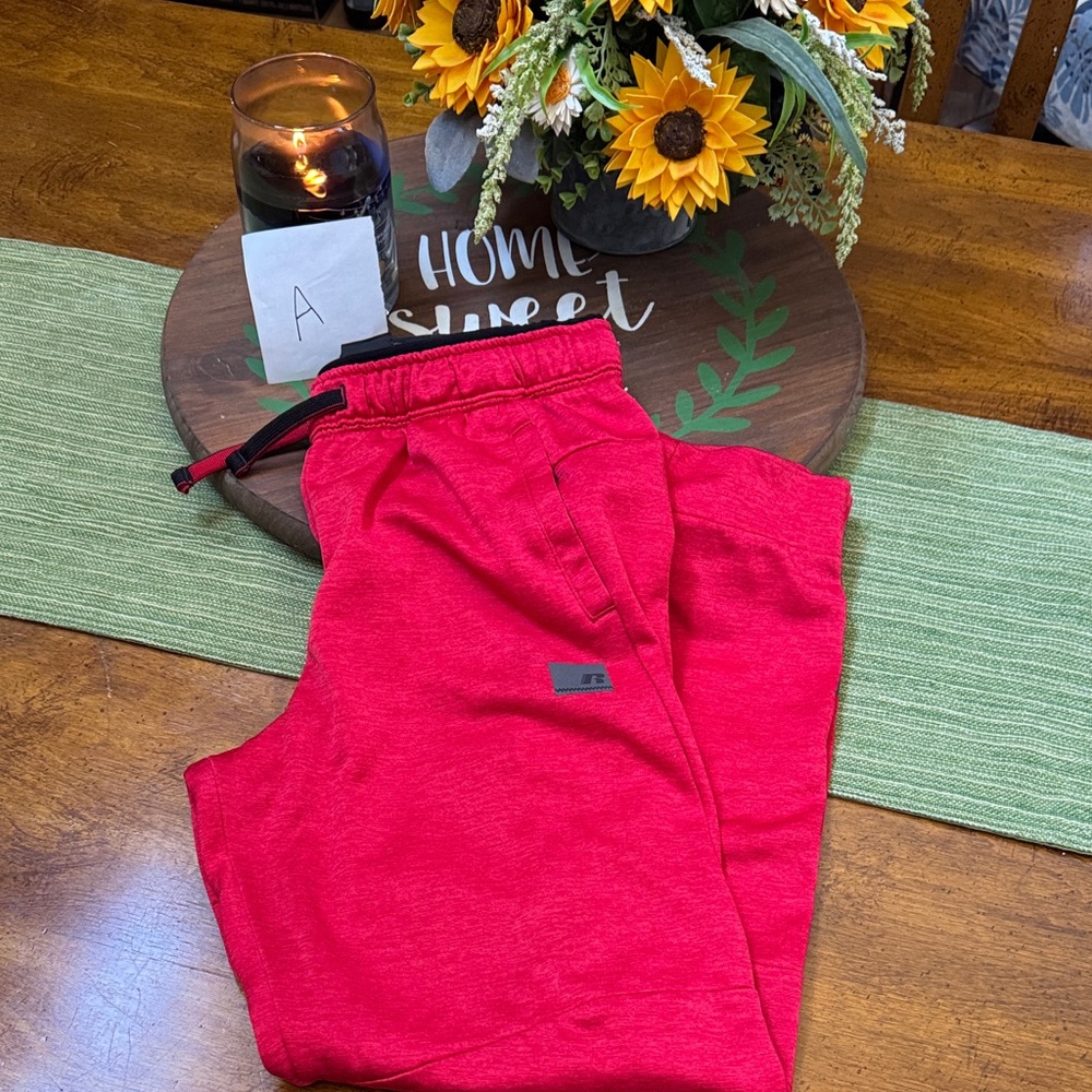 Russell Athletic Kids Red Sweatpants